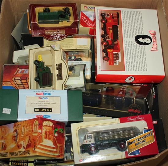 A collection of Corgi, Days Gone by etc, models of Brewery Transport